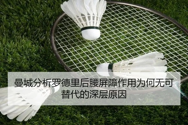 曼城分析罗德里后腰屏障作用为何无可替代的深层原因
